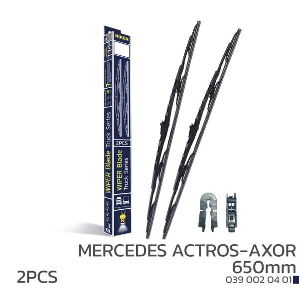 NIKEN 650mm Mercedes Actros Axor Uyumlu Telli Silecek – Dayanıklı ve Yüksek Performanslı