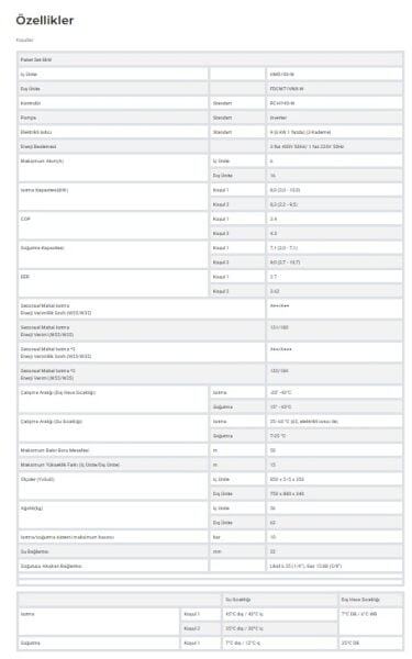 MITSUBISHI HEAVY SPLIT ISI POMPASI 8KW DUVAR TİPİ - HYDROLUTION