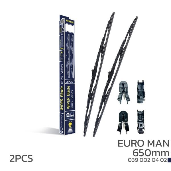 NIKEN 650mm Euro MAN Uyumlu Telli Silecek – Güçlü Silme Performansı