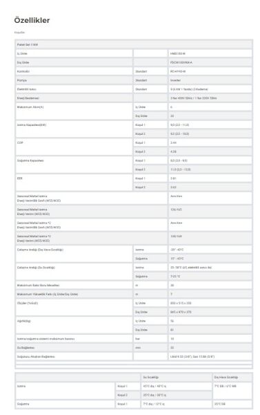 MITSUBISHI HEAVY SPLIT ISI POMPASI 11KW DUVAR TİPİ - HYDROLUTION