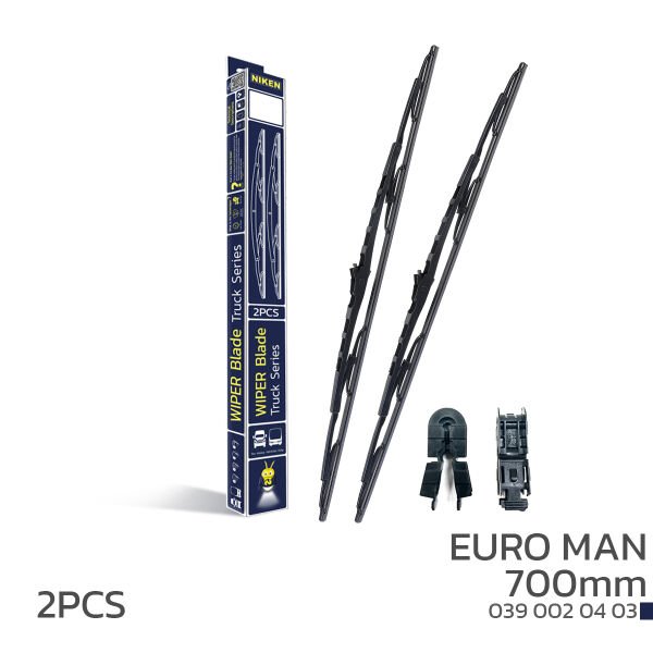 NIKEN 700mm Euro MAN Uyumlu Telli Silecek – Yüksek Dayanıklılık ve Net Görüş