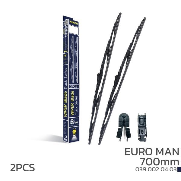 NIKEN 700mm Euro MAN Uyumlu Telli Silecek – Yüksek Dayanıklılık ve Net Görüş