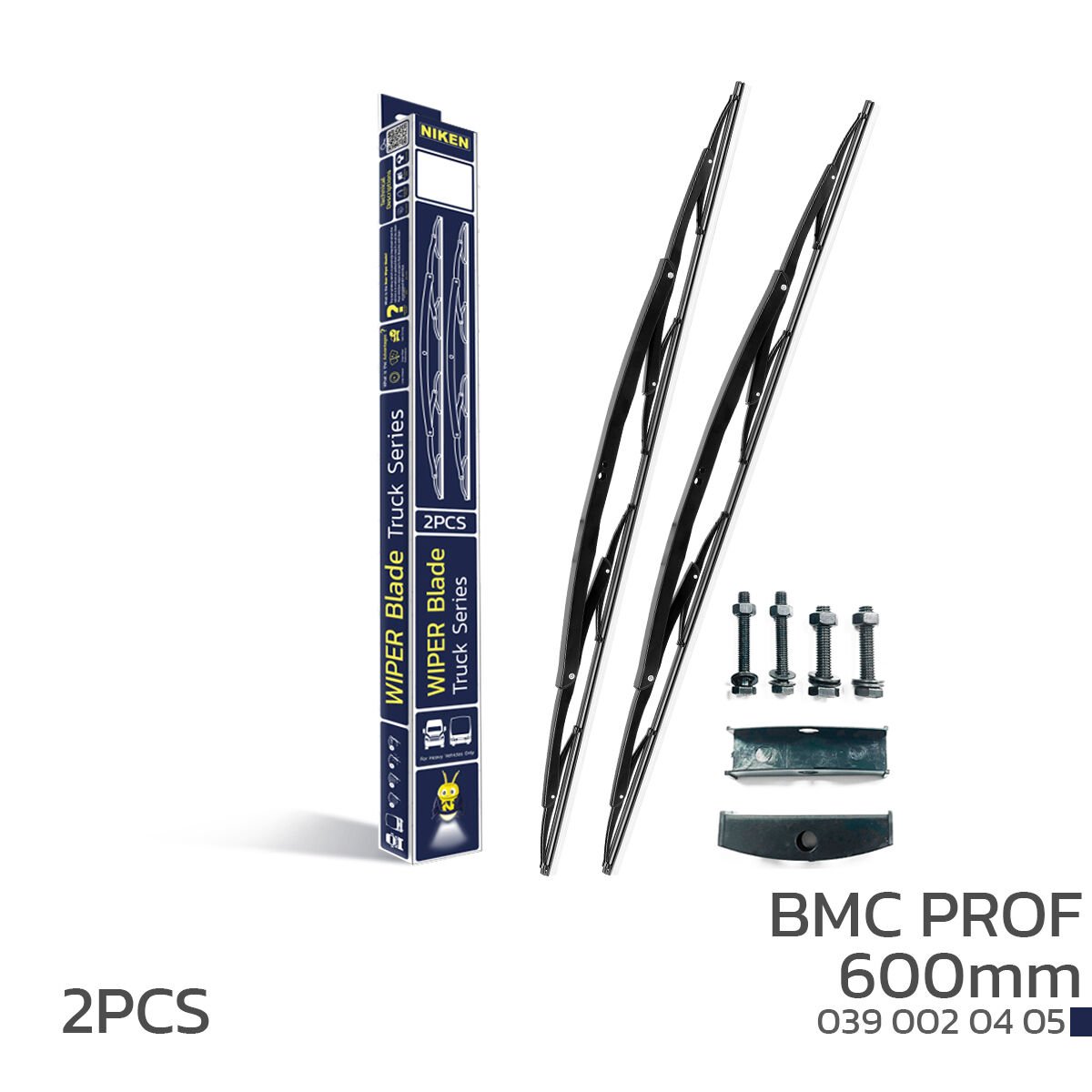 NIKEN 600mm BMC Prof Uyumlu Telli Silecek – Dayanıklı Yapı ve Net Görüş