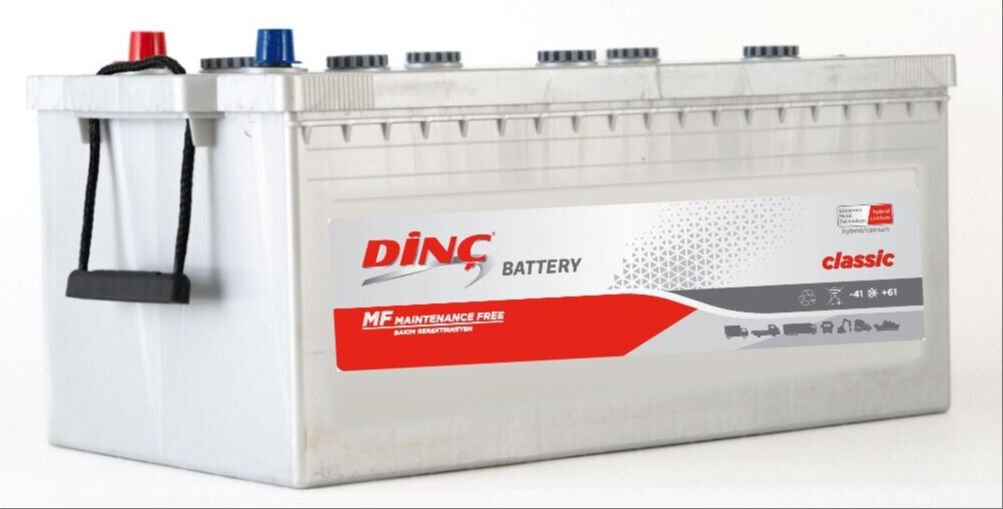 12 V 225 Ah EFB Dinç D6 Düz SMF Akü | Start Stop Uyumlu Ağır Hizmet Gücü