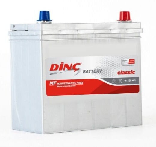 12V 60Ah Dinç NS60 Düz SMF Tırnaksız | Bakımsız Araç Aküsü
