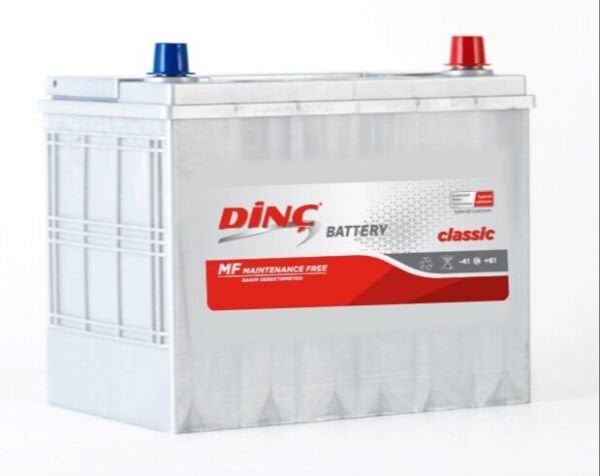 12 V 70 Ah Dinç N50 Düz SMF Uzun Kenar Tırnaklı Akü | Bakımsız Yüksek Performans