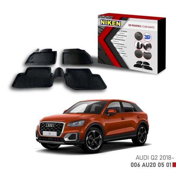 Audi Q2 2018-3D Uyumlu Araca Özel Paspas – Dayanıklı ve Şık