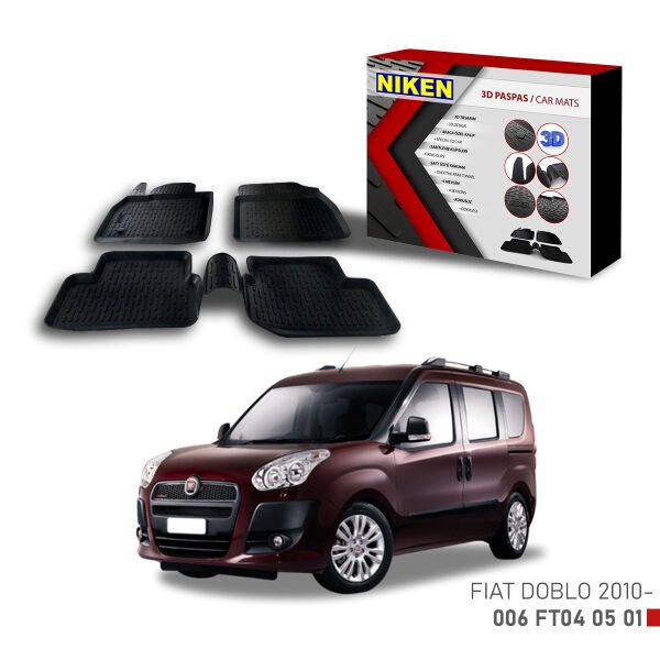 Fiat Doblo 2010-3D Uyumlu Araca Özel Paspas – Dayanıklı ve Şık