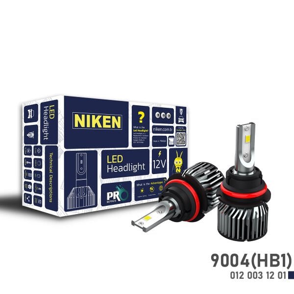 LED Xenon Pro Serisi 9004 (HB1) Ampul | Güçlü Beyaz Far Işığı