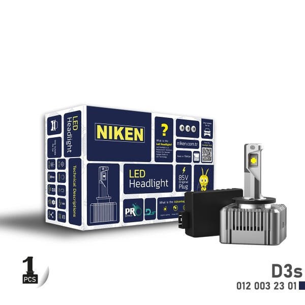 LED Xenon Pro Serisi D3S Ampul (1 Adet) | Güçlü Beyaz Far Işığı