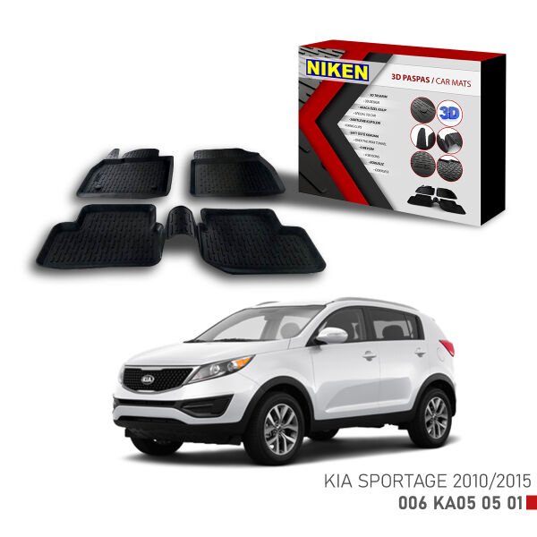 Kia Sportage 2010-2015-3D Uyumlu Araca Özel Paspas – Dayanıklı ve Şık