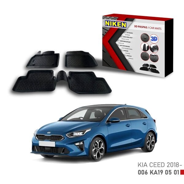 Kia Ceed 2018-3D Uyumlu Araca Özel Paspas – Dayanıklı ve Şık