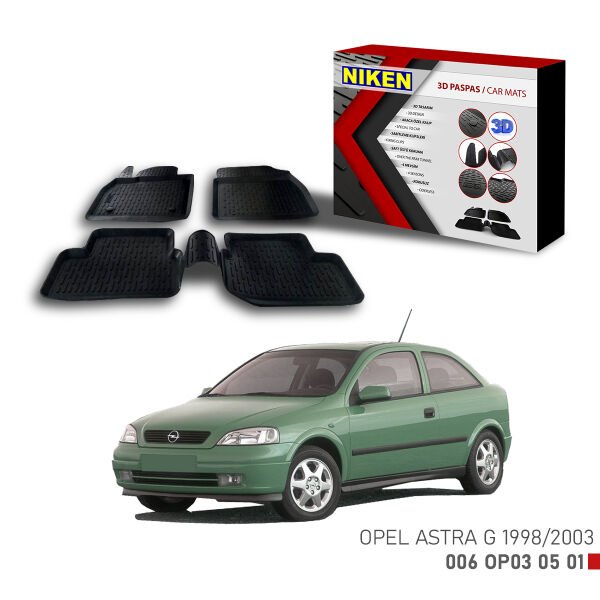 Opel Astra G 1998-2003-3D Uyumlu Araca Özel Paspas – Dayanıklı ve Şık