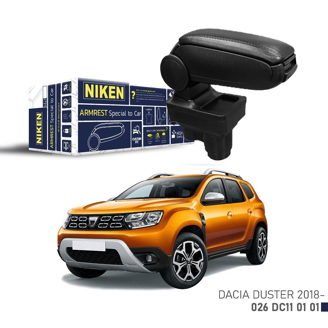 Dacia Duster 2018+ Özel Kol Dayama Siyah | Araca Uyumlu Kolçak