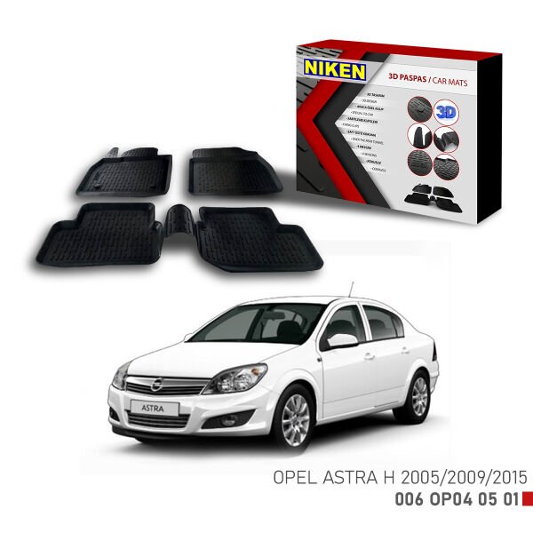 Opel Astra H 2005-2009-2015-3D Uyumlu Araca Özel Paspas – Dayanıklı ve Şık