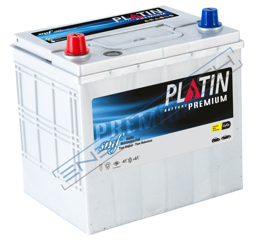 12V 60Ah PLATİN DS23 Düz SMF Tırnaksız | Bakımsız Araç Aküsü
