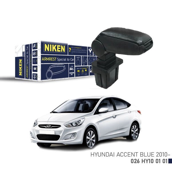 Hyundai Accent Blue Uyumlu Kol Dayama Siyah | Araca Özel Kolçak | Orta Konsol Konfor Aksesuarı