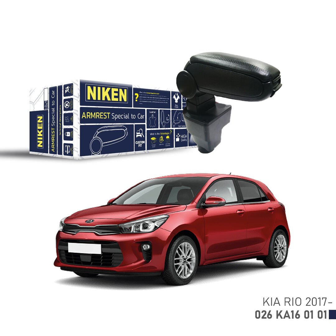 Kia Rio Uyumlu Kol Dayama Siyah | Araca Özel Kolçak | Orta Konsol Konfor Aksesuarı