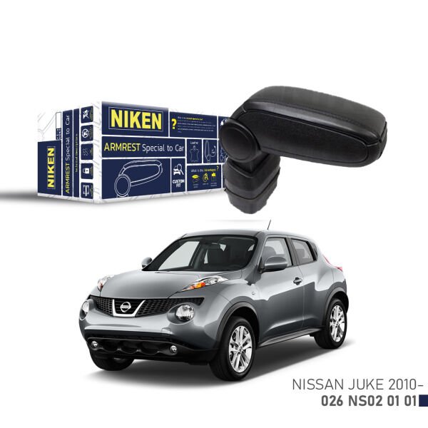 Nissan Juke Uyumlu Kol Dayama Siyah | Araca Özel Kolçak | Orta Konsol Konfor Aksesuarı