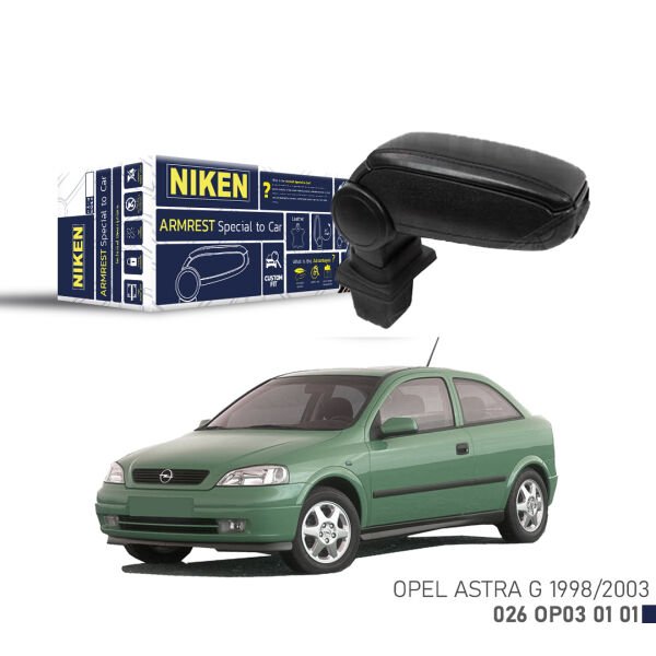 Opel Astra G Uyumlu Kol Dayama Siyah | Araca Özel Kolçak | Orta Konsol Konfor Aksesuarı