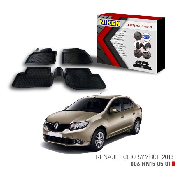 Renault Clio Symbol 2013 3D Paspas – Araca Özel Dayanıklı ve Şık