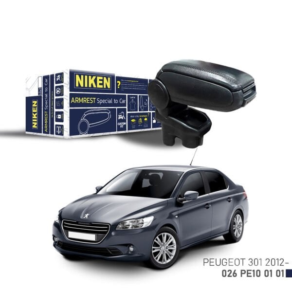Peugeot 301 Uyumlu Kol Dayama Siyah | Araca Özel Kolçak | Orta Konsol Konfor Aksesuarı