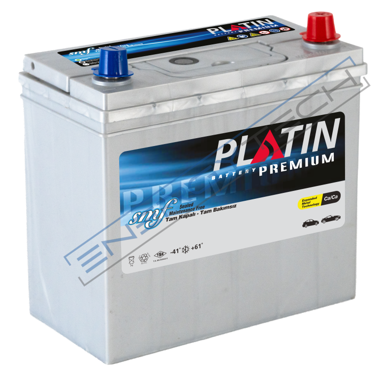 12V 60Ah PLATİN NS60 Düz SMF Tırnaksız | Bakımsız Araç Aküsü