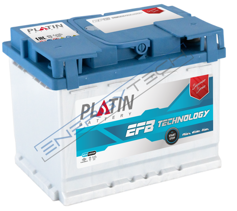 12V 63Ah EFB PLATİN L2 Düz MF | Start-Stop Uyumlu Tüm Kenar Tırnaklı Akü