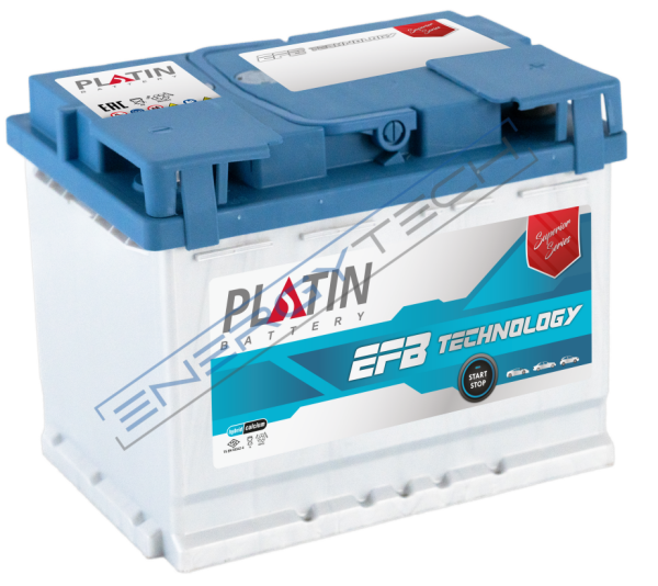12V 63Ah EFB PLATİN L2 Düz MF | Start-Stop Uyumlu Tüm Kenar Tırnaklı Akü
