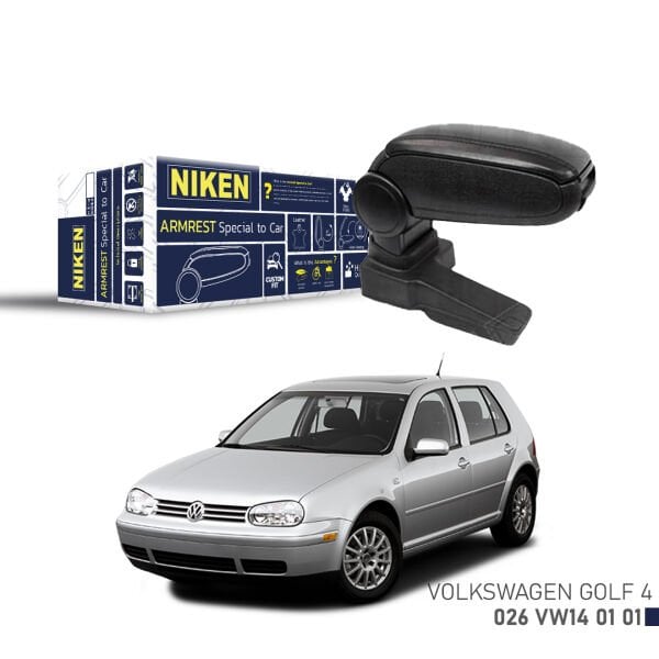 Volkswagen Golf IV 1998-2004 Uyumlu Kol Dayama Siyah | Araca Özel Kolçak | Orta Konsol Konfor Aksesuarı