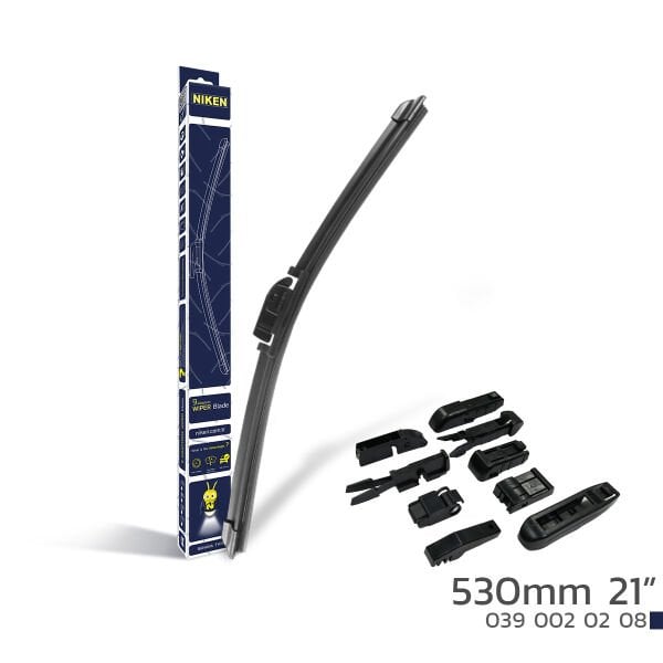 Niken 530mm 21” 9 Aparatlı Universal Banana Tip Silecek | Muz Tipi Sessiz Silecek Süpürgesi
