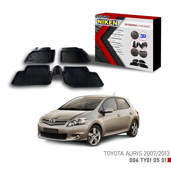 Toyota Auris 2007-2013 3D Paspas – Araca Özel Dayanıklı ve Şık
