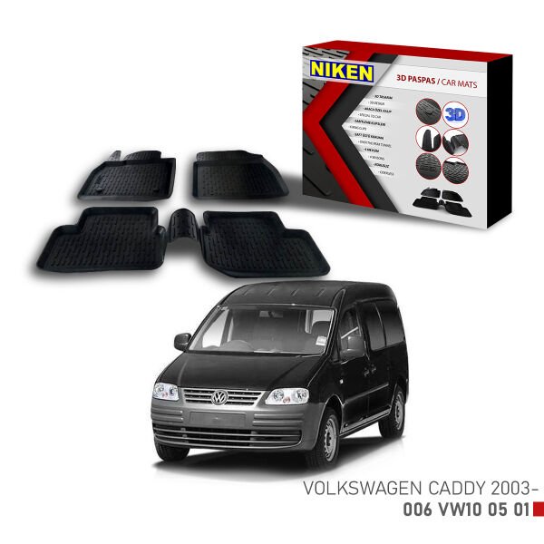 VW Caddy 2003 3D Paspas – Araca Özel Dayanıklı ve Şık