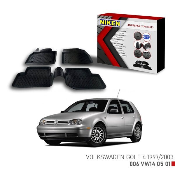 VW Golf 4 1997-2003 3D Paspas – Araca Özel Dayanıklı ve Şık