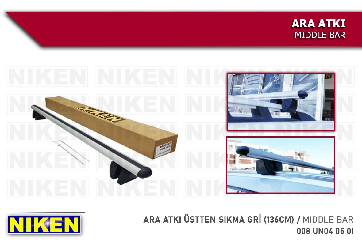 Ara Atkı Üstten Sıkma Gri 136 cm – Maksimum Destek Sunan Oto Boyun Destek Aksesuarı