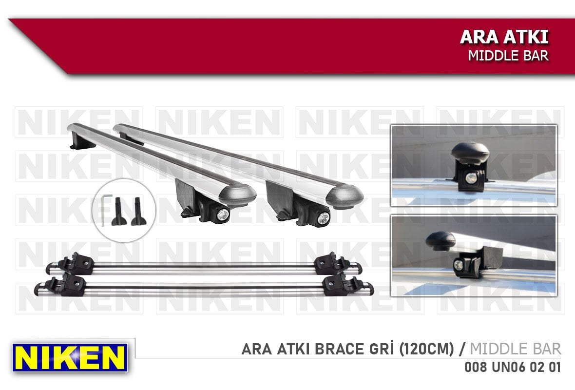 Ara Atkı Brace Gri 120 cm – Geniş Destekli Konforlu Oto Boyun Aksesuarı
