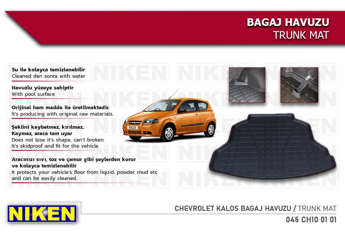Chevrolet Kalos Bagaj Havuzu – Araca Özel Dayanıklı Koruma