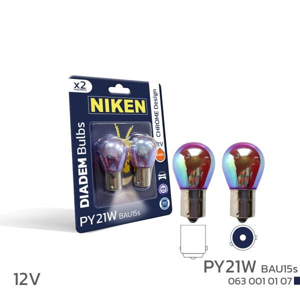 Niken PY21W Diadem 12V Amber Sinyal Ampul BAU15s 2’li Paket | 93 Tip Oto Ampul