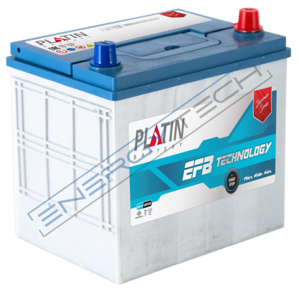 12 V 63 Ah EFB Platin Akü | D23 Kasa | Düz SMF Tırnaksız | Start-Stop Uyumlu