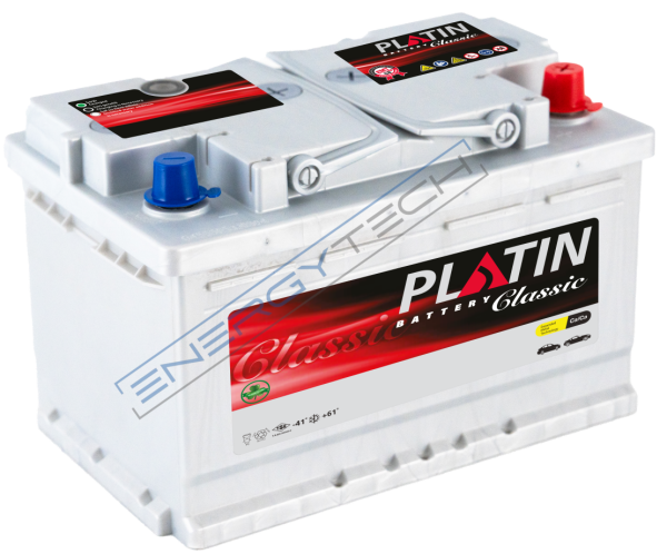 12 V 66 Ah Platin Akü L3B Kasa Düz MF Alçak Kutu Uzun Kenar Tırnaklı