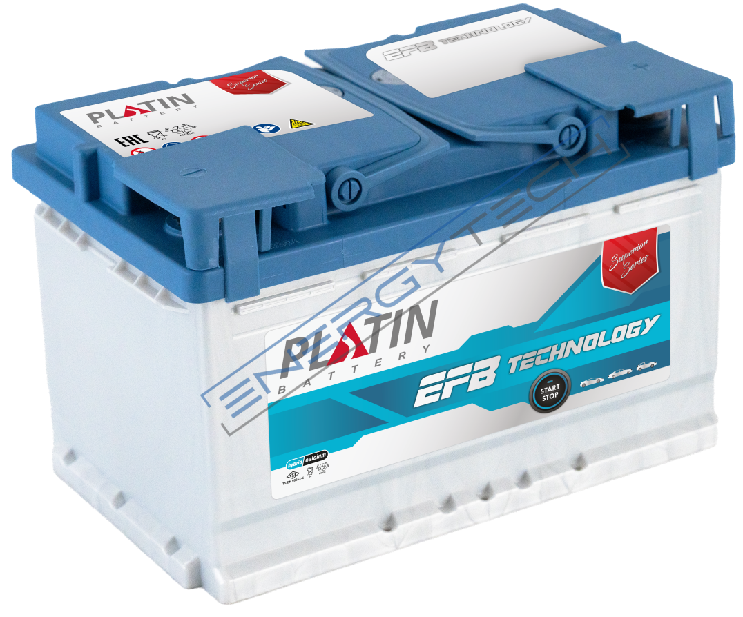 12 V 72 Ah EFB Platin Akü L3 Kasa Düz MF Tüm Kenar Tırnaklı Start Stop Uyumlu