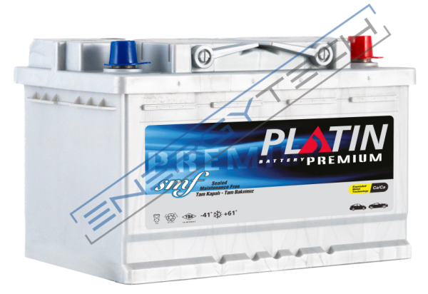 12 V 75 Ah Platin Akü L3 Kasa Düz SMF Uzun Kenar Tırnaklı