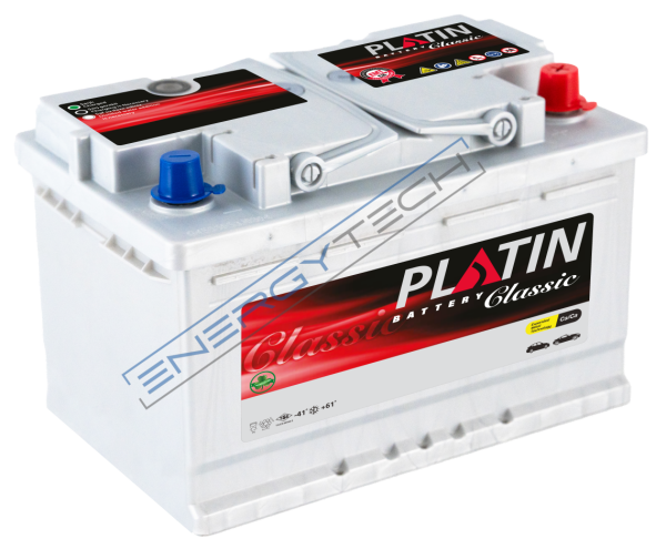 12 V 75 Ah Platin Akü L3 Kasa Düz MF Uzun Kenar Tırnaklı