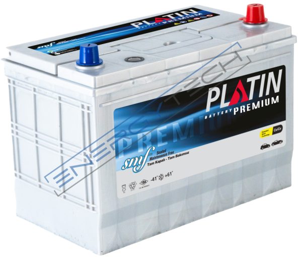 12 V 90 Ah Platin Akü N70 Kasa Düz SMF Uzun Kenar Tırnaklı