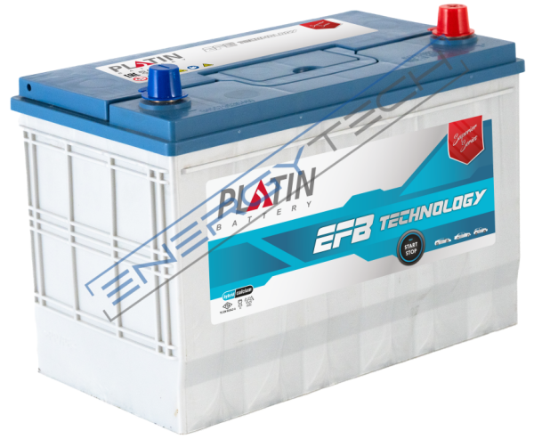 12 V 90 Ah EFB Platin Akü N70 Kasa Düz SMF Tırnaksız Start Stop Uyumlu