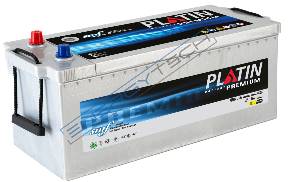 12 V 150 Ah EFB Platin Akü D5 Kasa Düz SMF Tırnaksız Start Stop Uyumlu