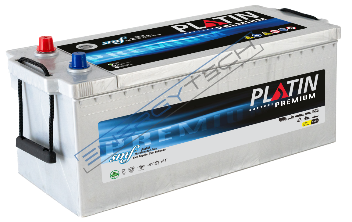 12 V 165 Ah EFB Platin Akü D5 Kasa Düz SMF Tırnaksız Start Stop Uyumlu