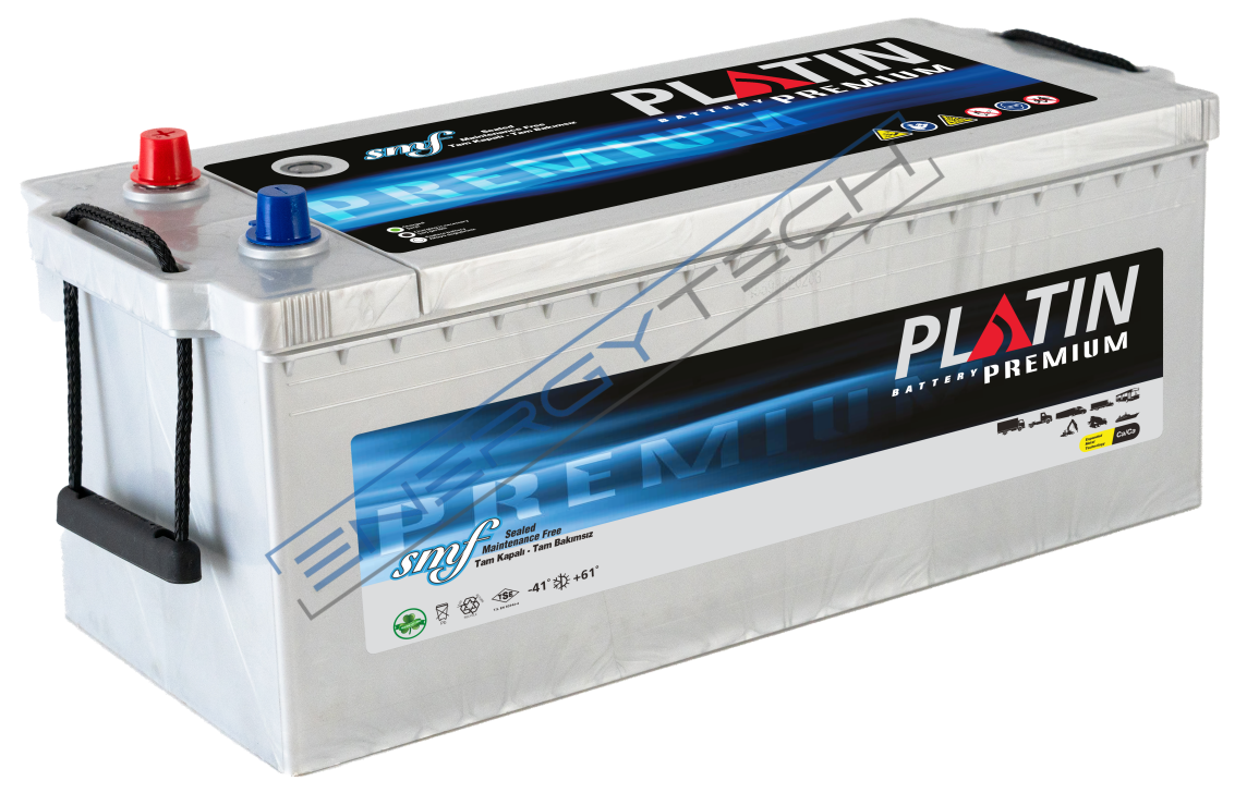 12 V 165 Ah EFB Platin Akü D5 Kasa Düz SMF Tırnaksız Start Stop Uyumlu