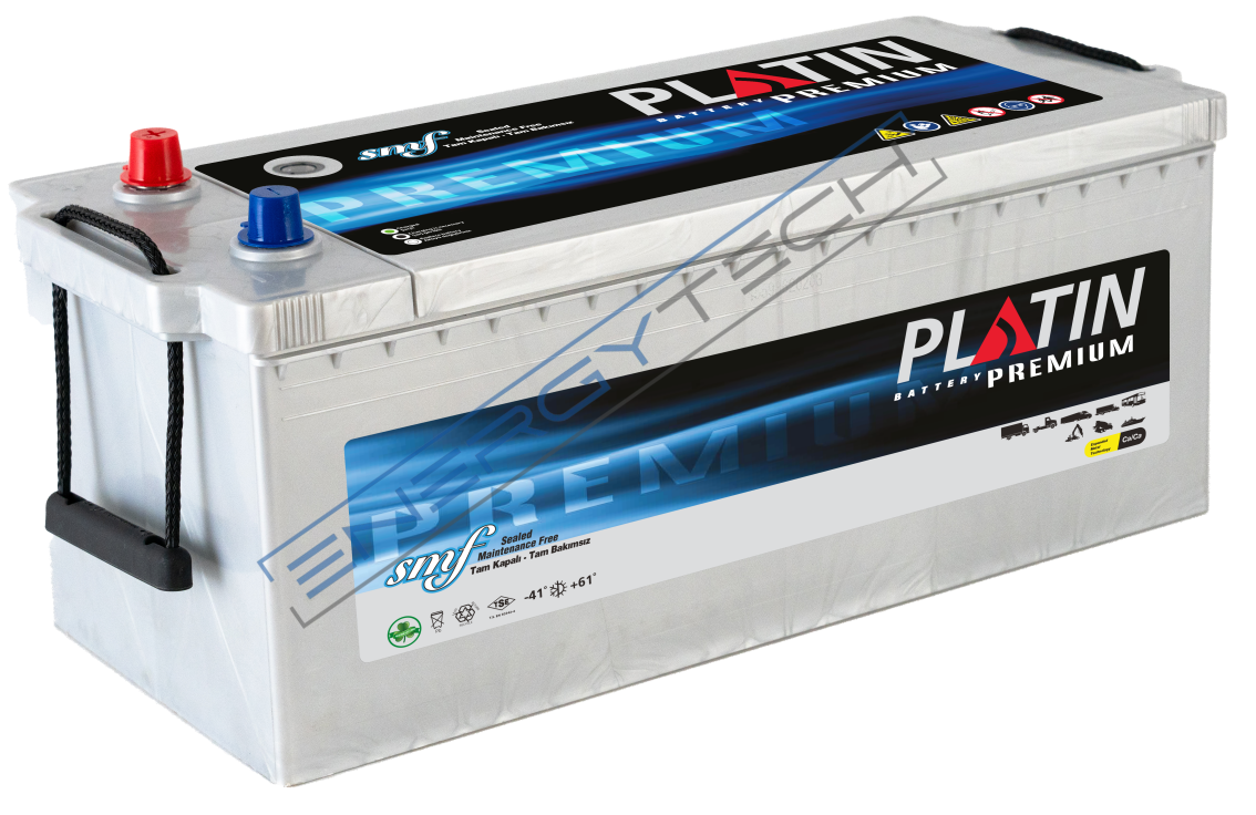 12 V 180 Ah EFB Platin Akü D5 Kasa Düz SMF Tüm Kenar Tırnaklı Start Stop Uyumlu