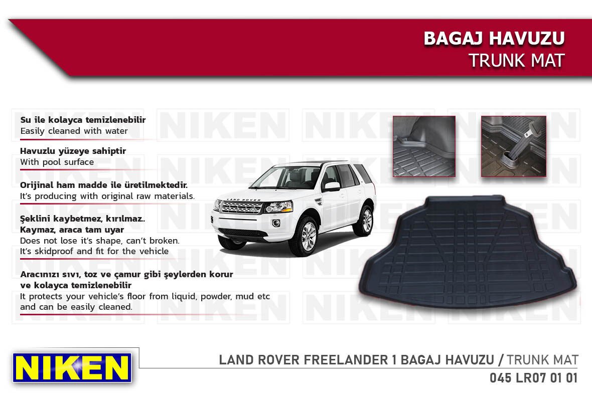 Land Rover Freelander 1 Bagaj Havuzu – Dayanıklı ve Araçla Tam Uyumlu